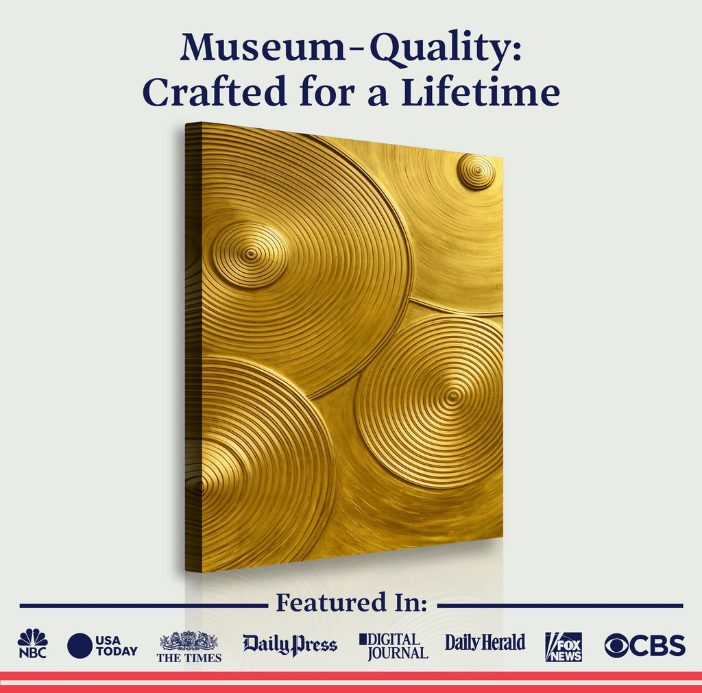 Gold Symphony Canvas Wall Art