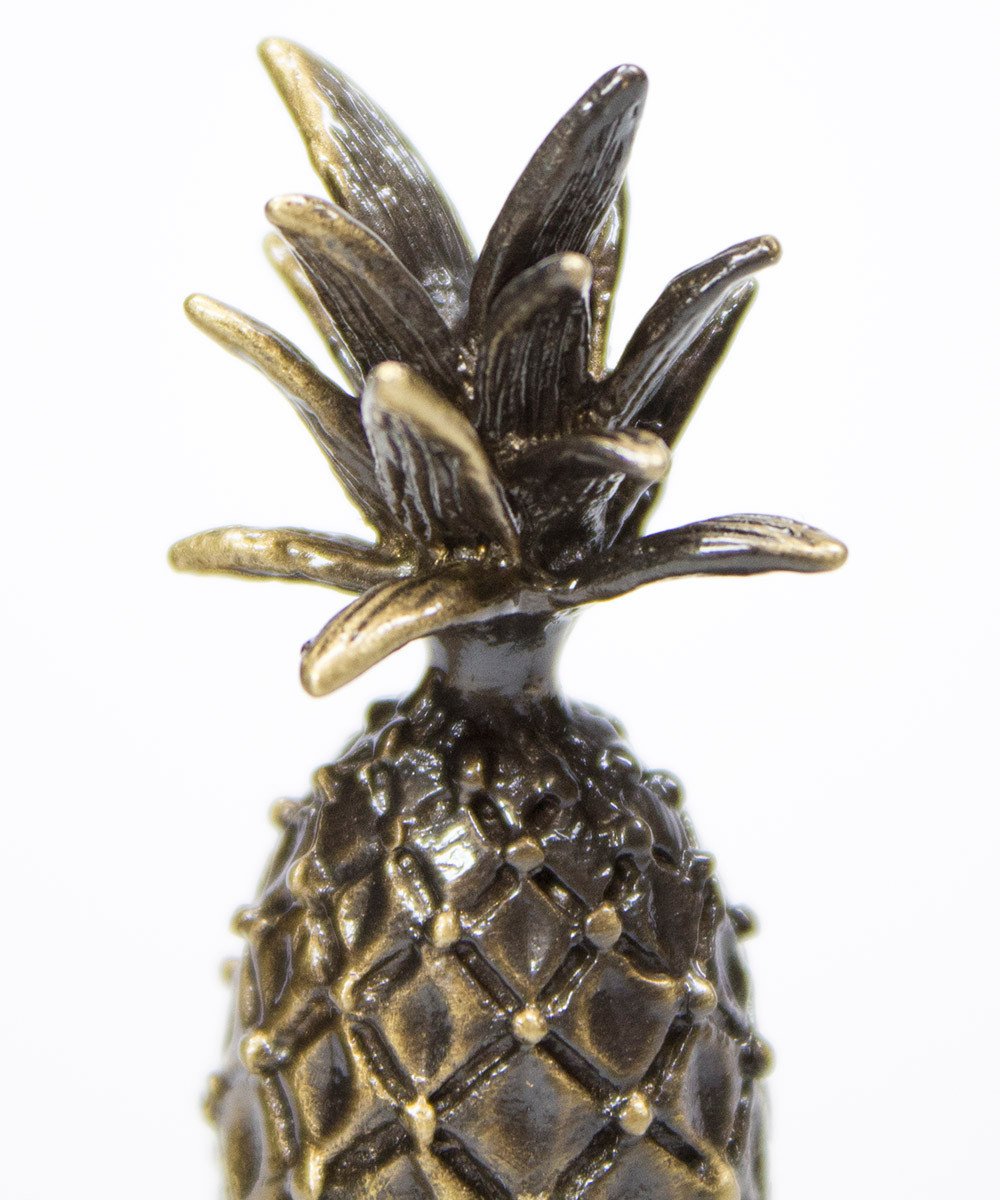 Tall Pineapple Ceiling Fan Pull, 2.5"h with 12" Antiqued Brass Chain