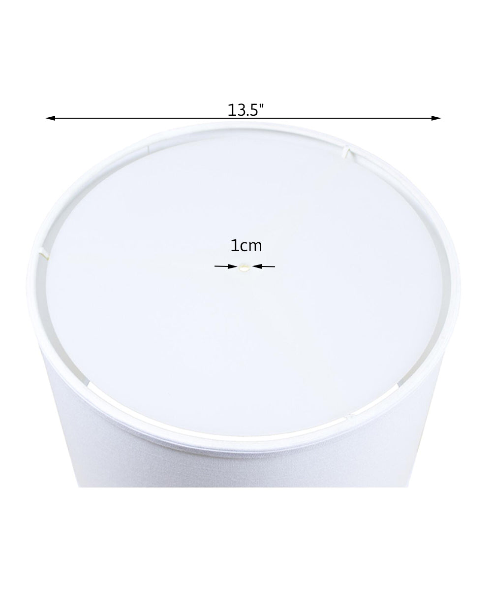 Home Concept Round Lamp Shade Diffuser, Translucent Frosted White, 13.5" Diameter