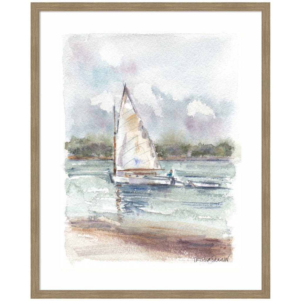 Framed Art 1 Maryanne Welch Chatham Fog Sailboat by Patricia Shaw