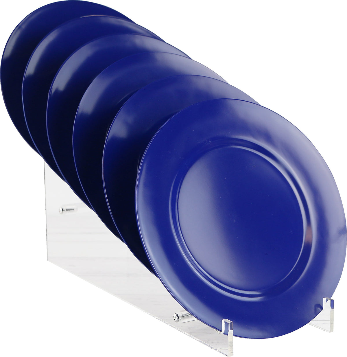 6pc Melamine Salad Plate Set, Indigo