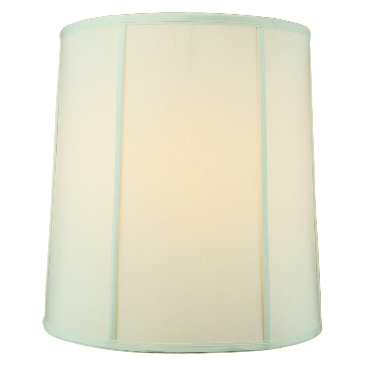 Home Concept Eggshell Shantung Extra Large Drum Lamp Shade - 16" Top x 18" Bottom x 19" Slant Height, Spider Fitter