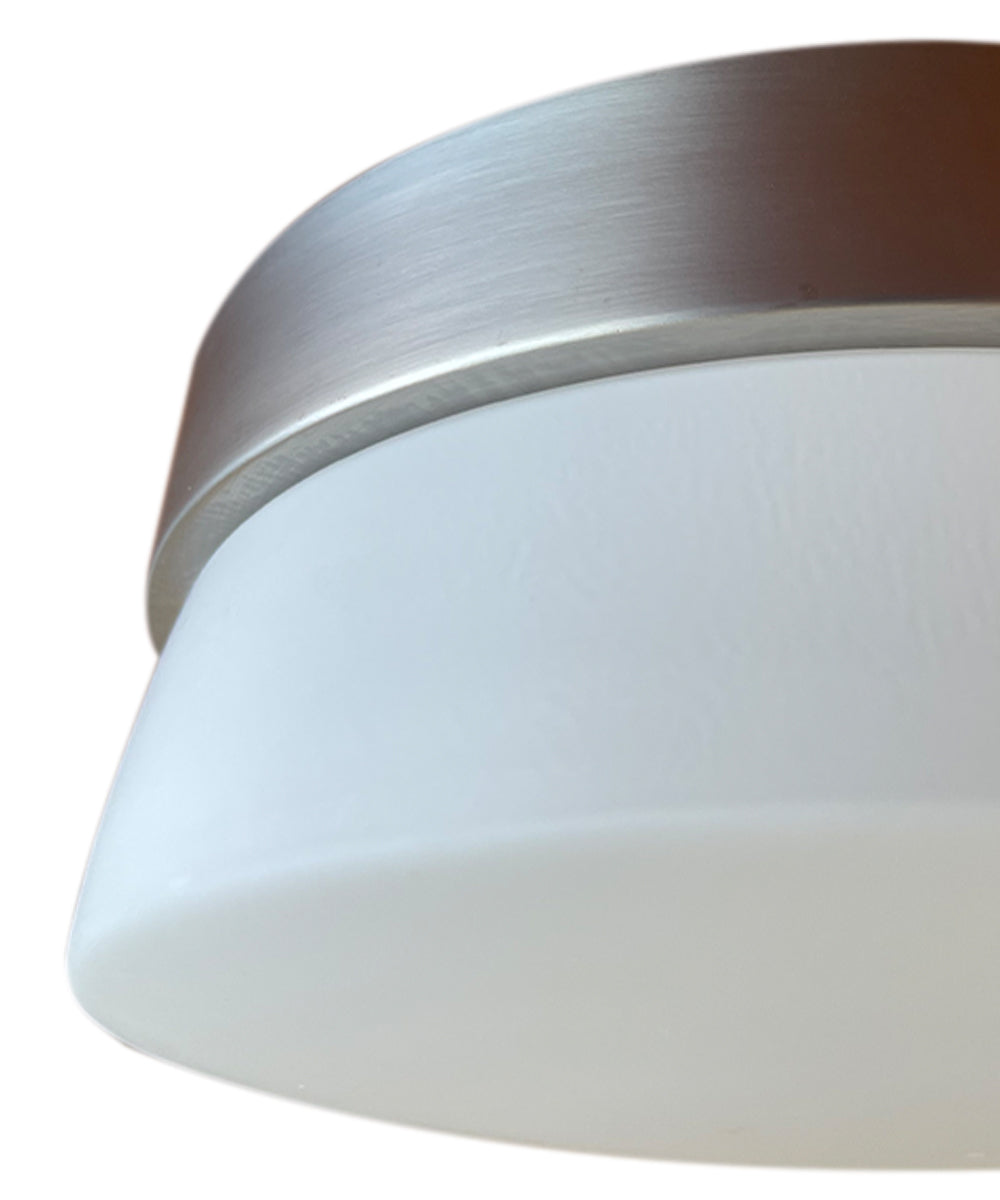 Maxim Flux 11"W 1-Light LED Flush Mount Light Fixture Satin Silver Finish