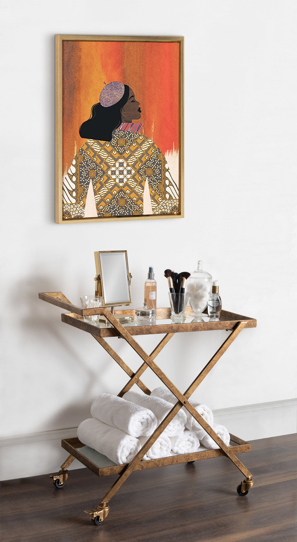 Sylvie Girlie Girl Framed Canvas by Nikki Chu