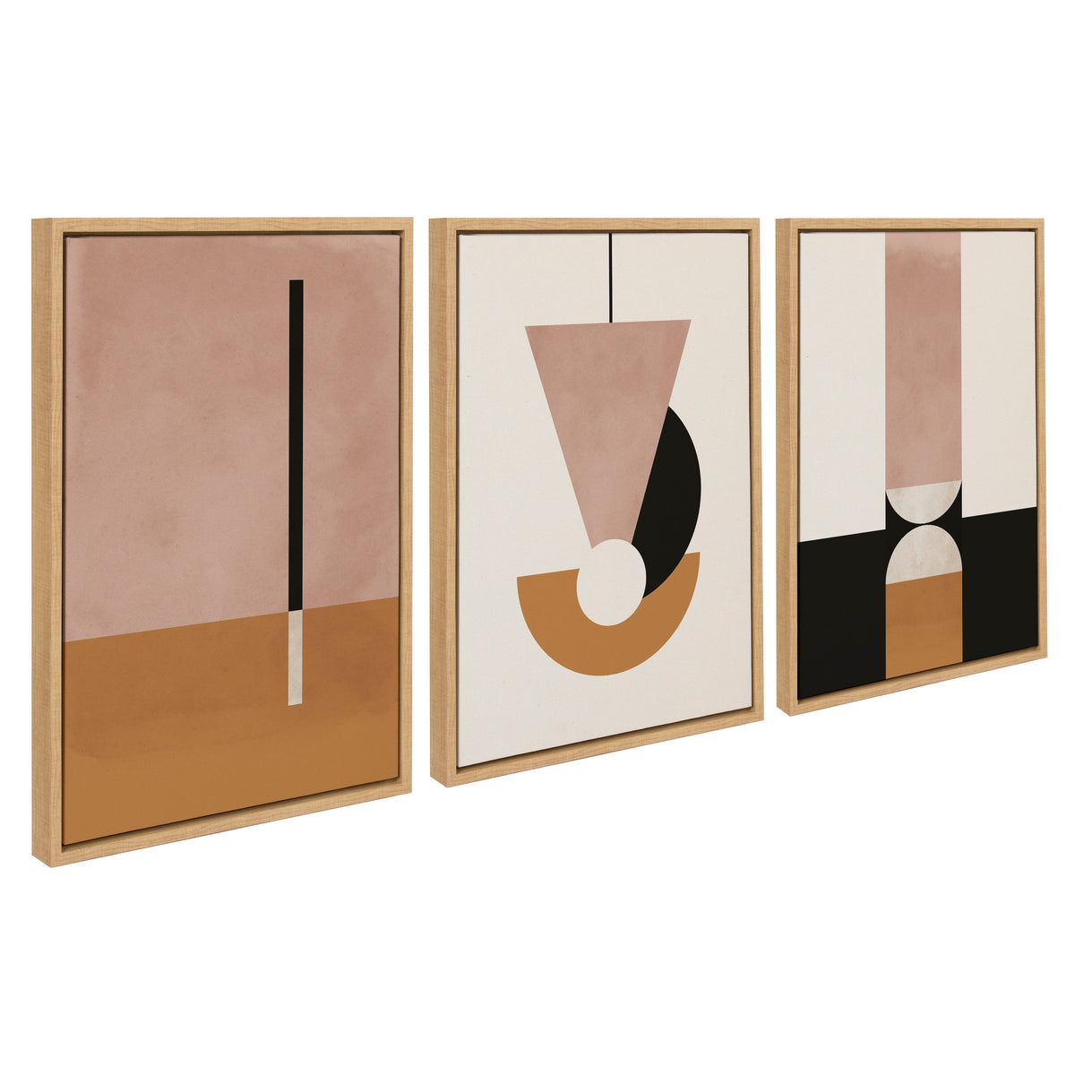 Sylvie Venice 1, 2 and 3 Framed Canvas Art Set of 3 by Alexander Ginzburg