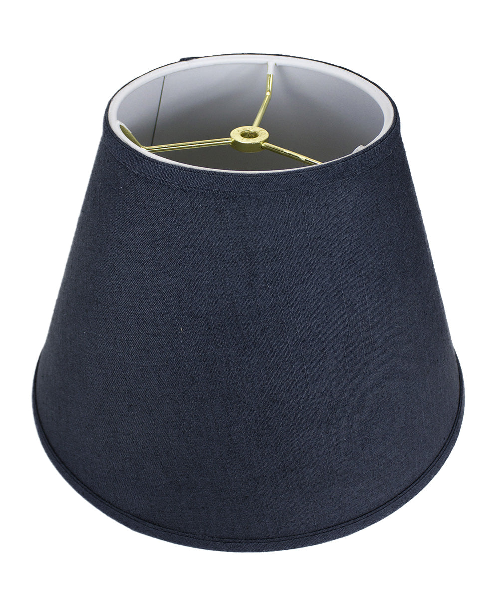 Home Concept Empire Hardback Lamp Shade Textured Slate - 16"W x 12" Slant Height, Spider Fitter