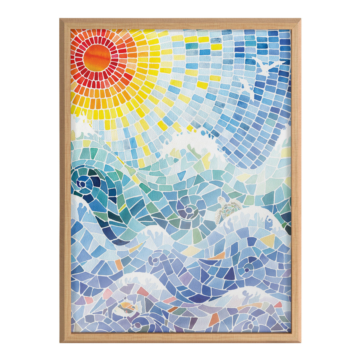 Blake It’s a Beautiful Life Framed Printed Glass by Janet Meinke-Lau
