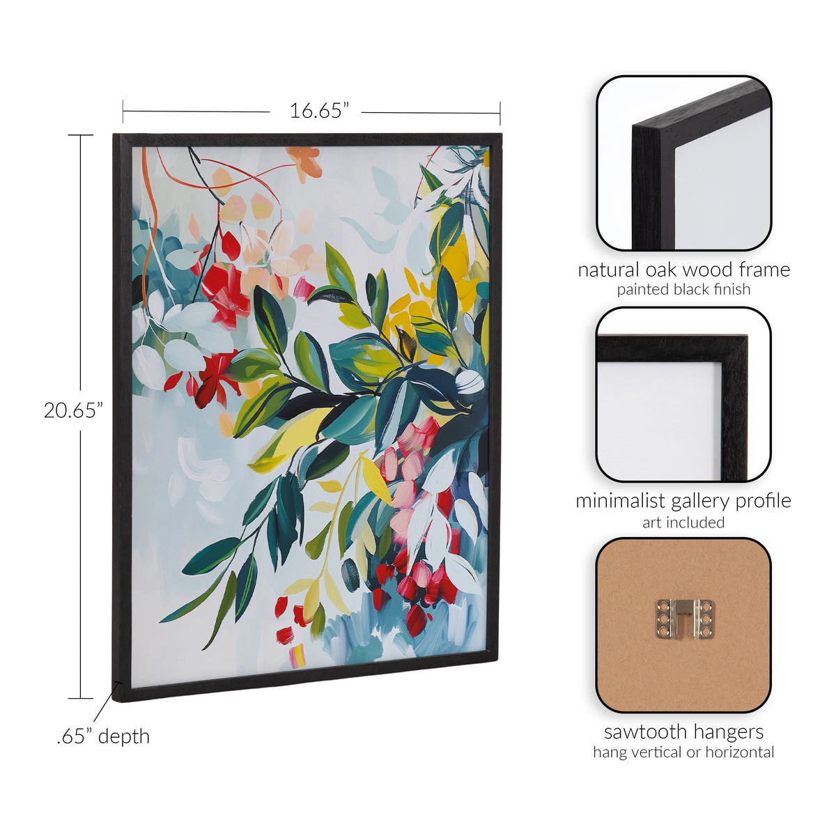 Gallery Jewel Tone Botanical Abstract Print by The Creative Bunch Studio
