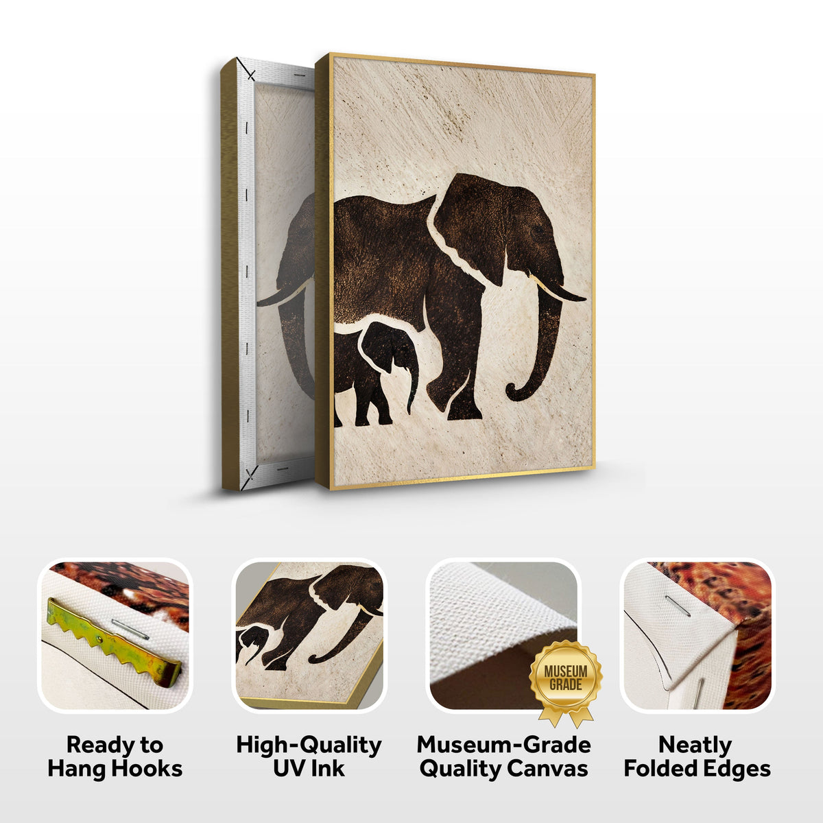 Elephant Heritage Canvas Wall Art