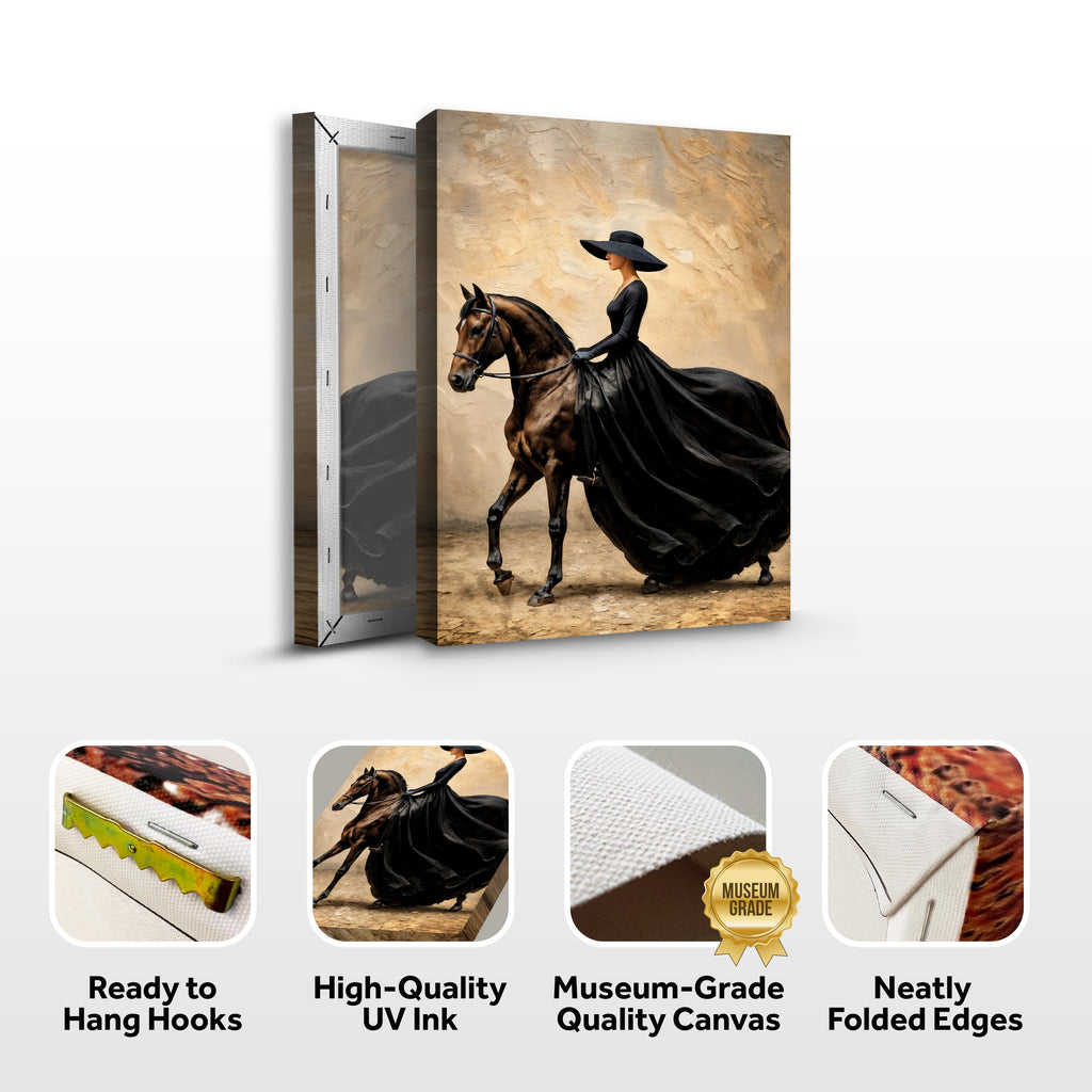 Elegant Equestrian Canvas Wall Art