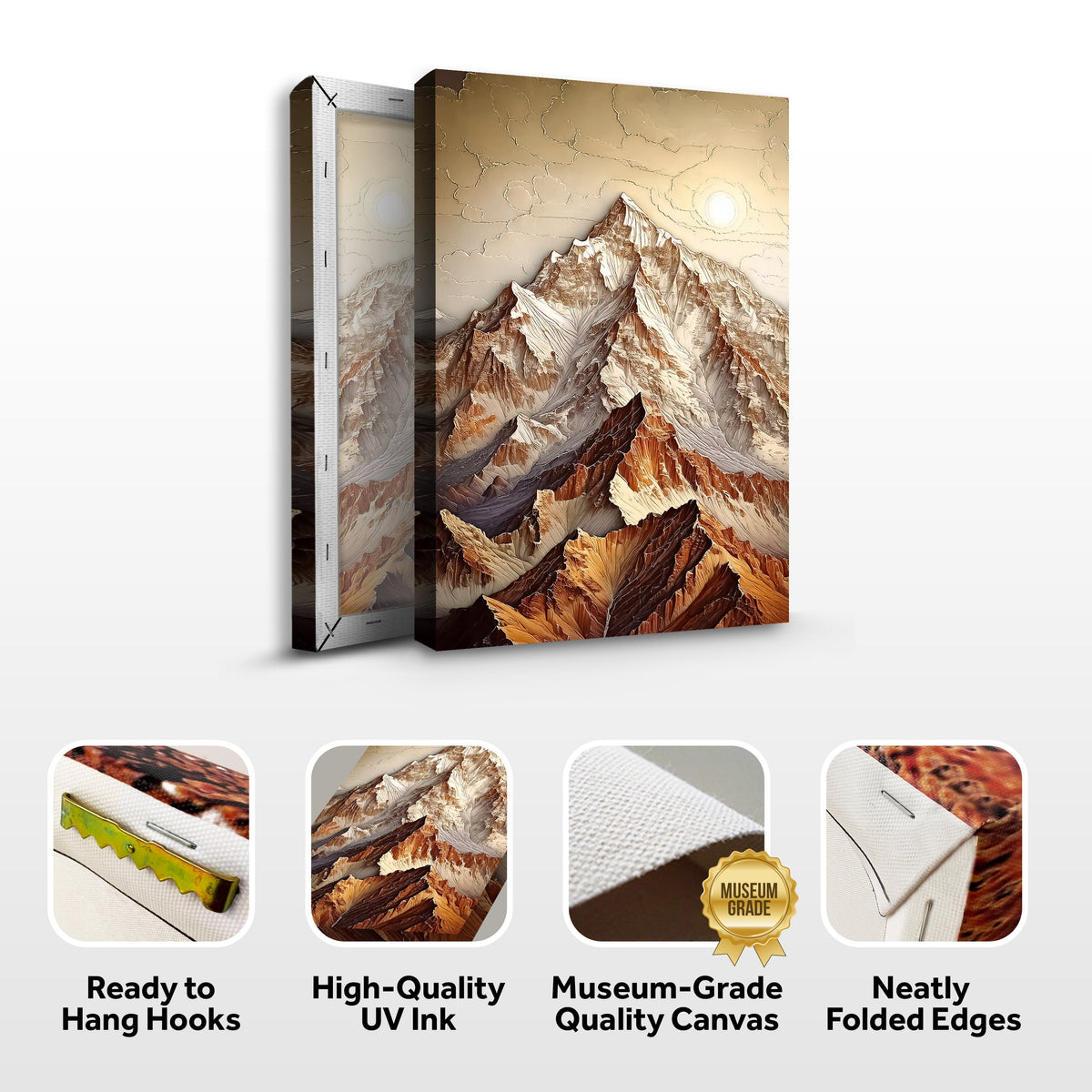 Minimalist Mountain Canvas Wall Art
