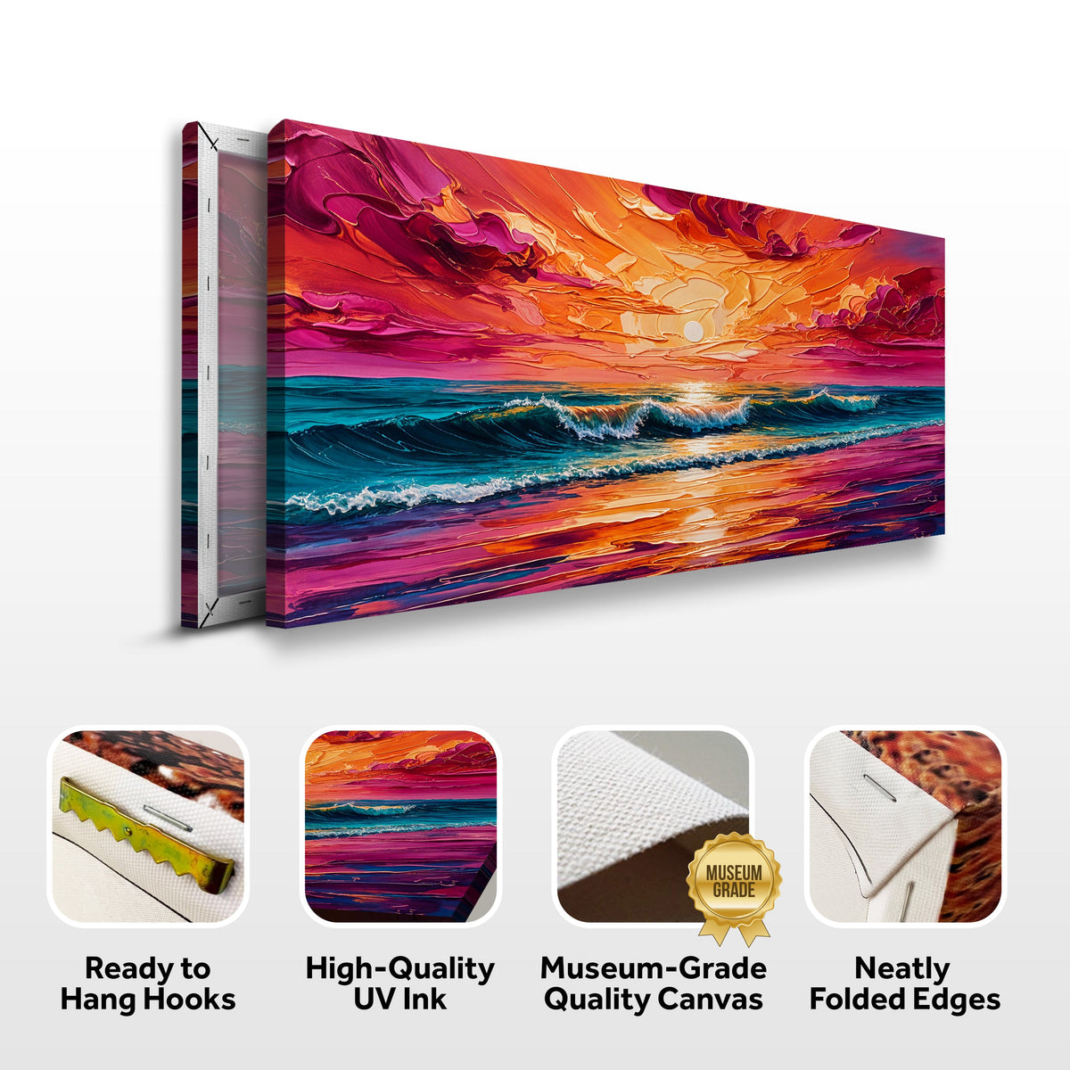 Coastal Sunset Canvas Wall Art