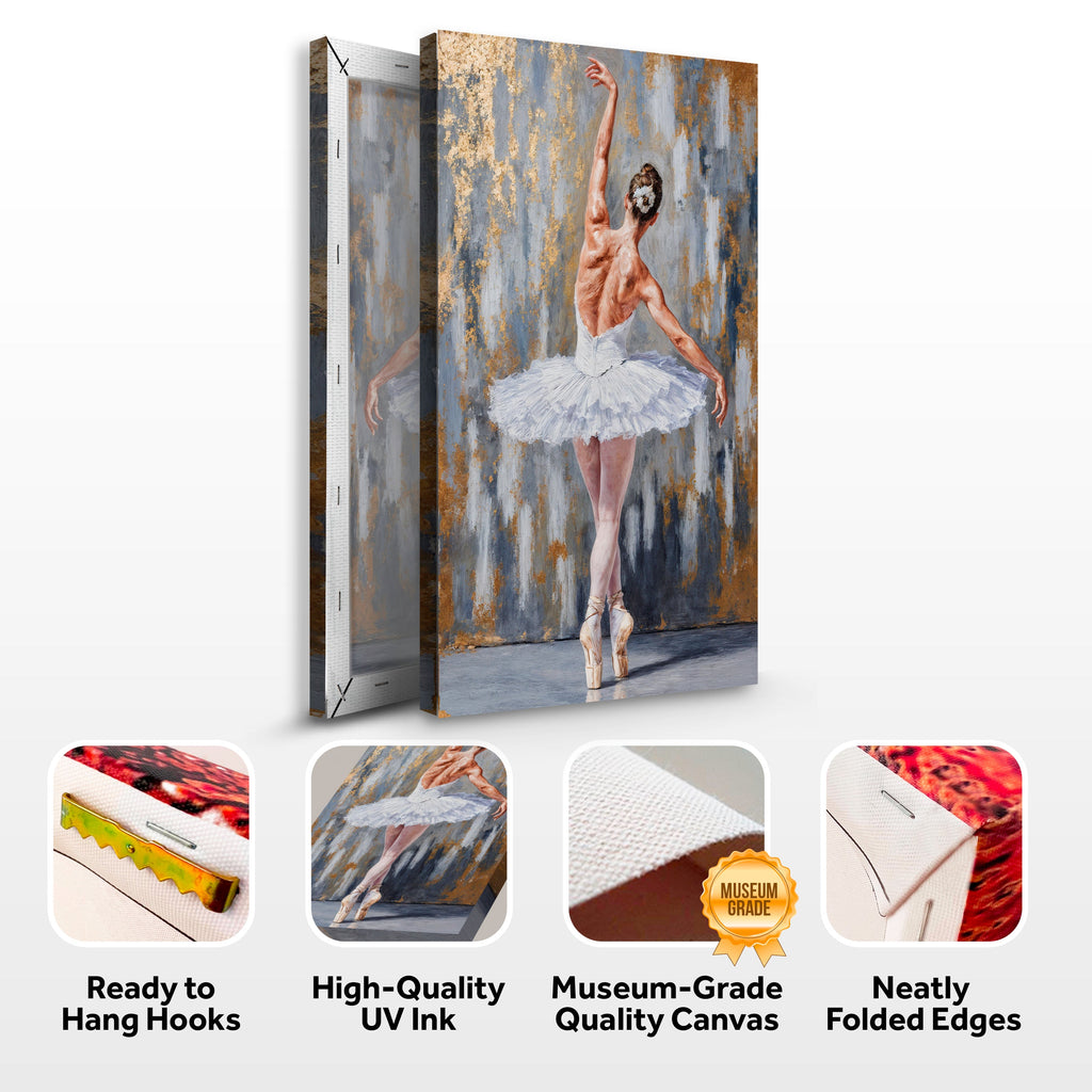 Modern Ballet Elegance Canvas Wall Art