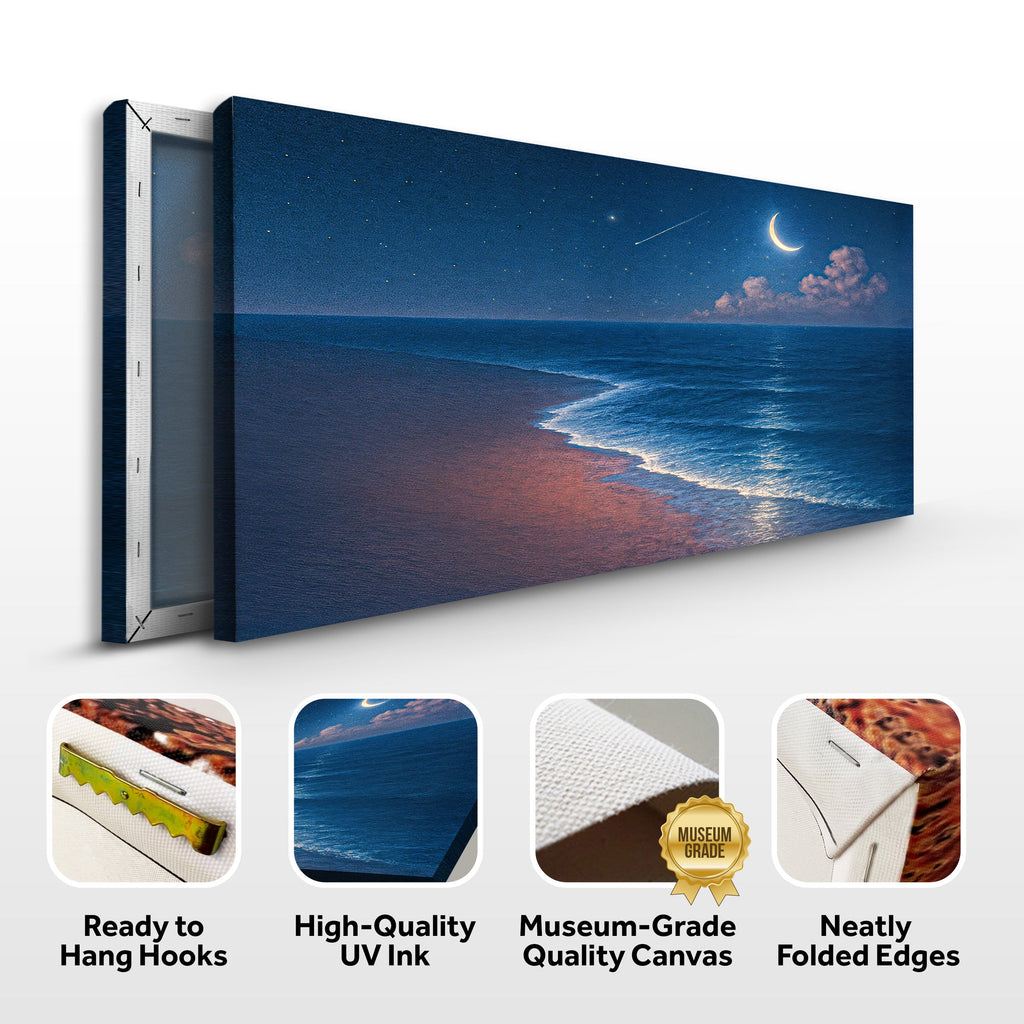 Beach Shoreline Coastal Canvas Wall Art V