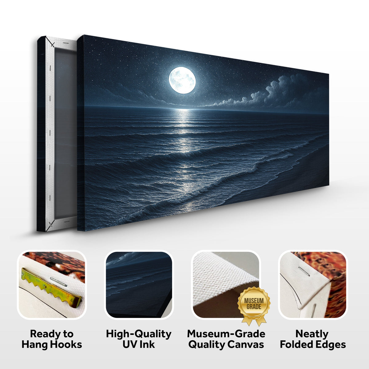 Beach Shoreline Coastal Canvas Wall Art