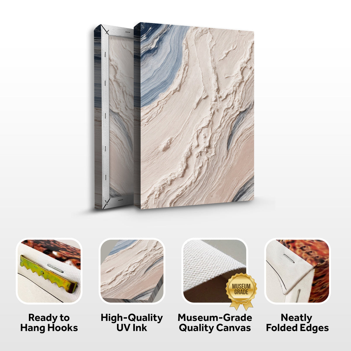 Minimalist Waves Canvas Wall Art III