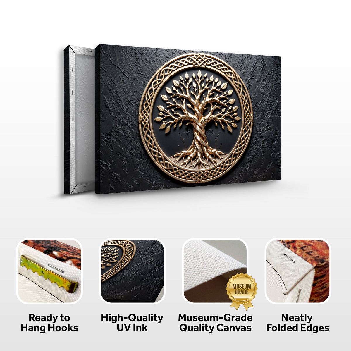 Celtic Tree of Life Canvas Wall Art V
