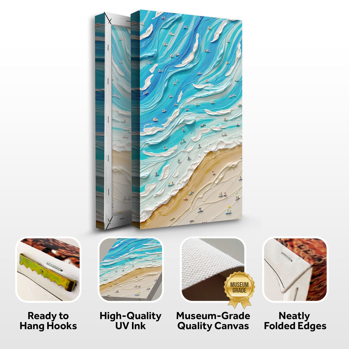 Beach Days Canvas Wall Art IV