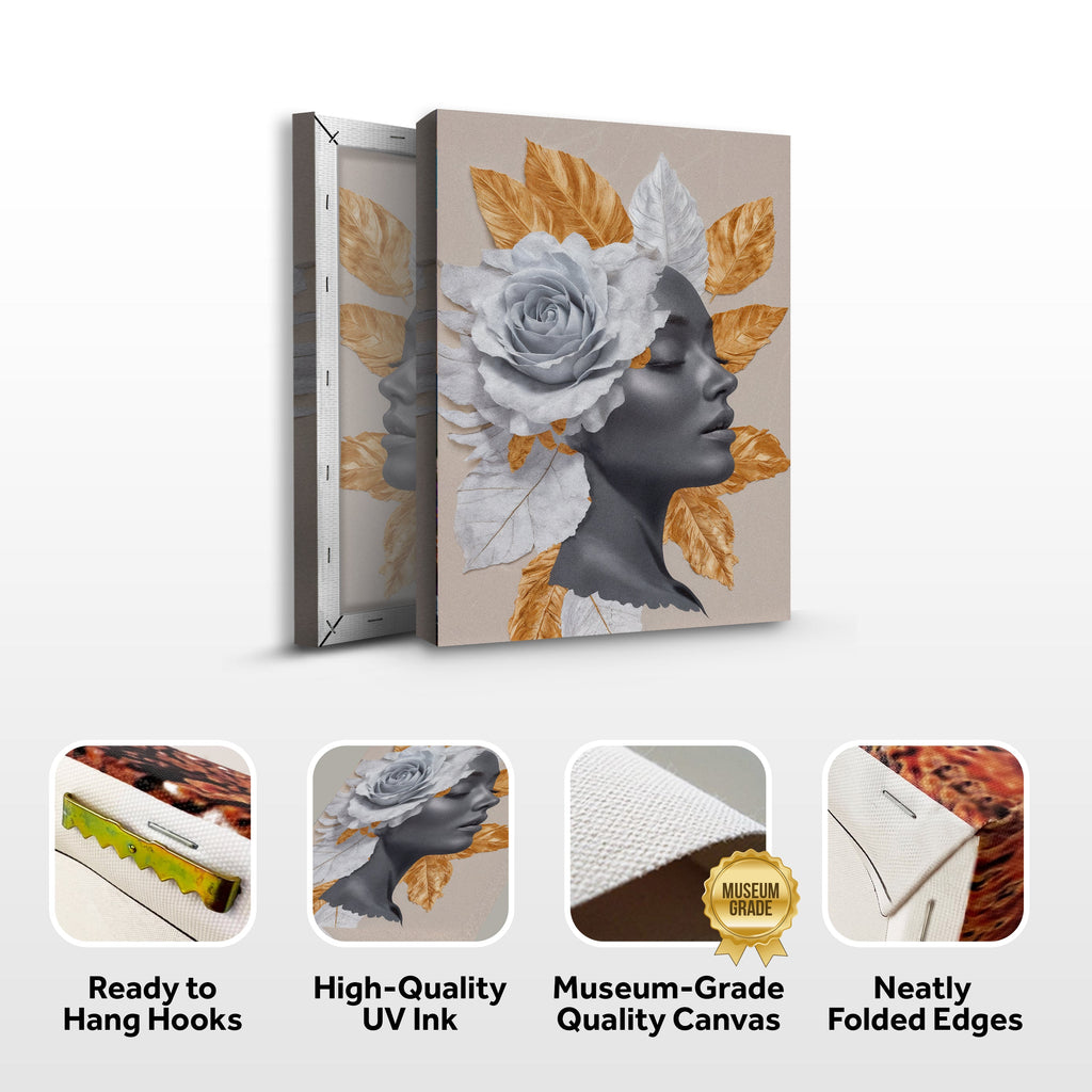 Floral Majesty Canvas Wall Art IV