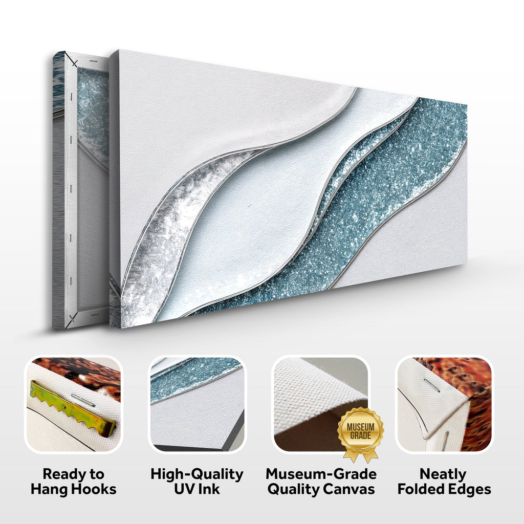 Lighter Waves Canvas Wall Art