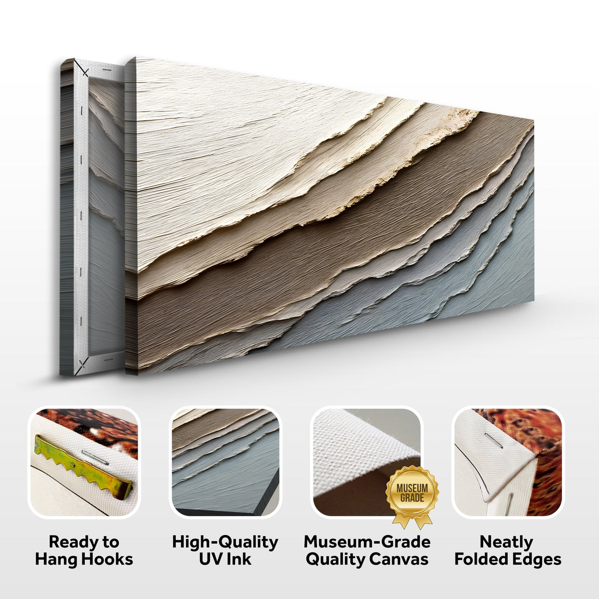 Abstract Earth Tones Canvas Wall Art