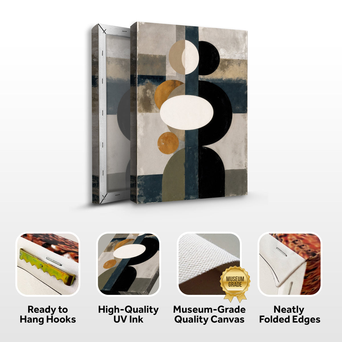 Abstract Contemporary Geometry Canvas Wall Art