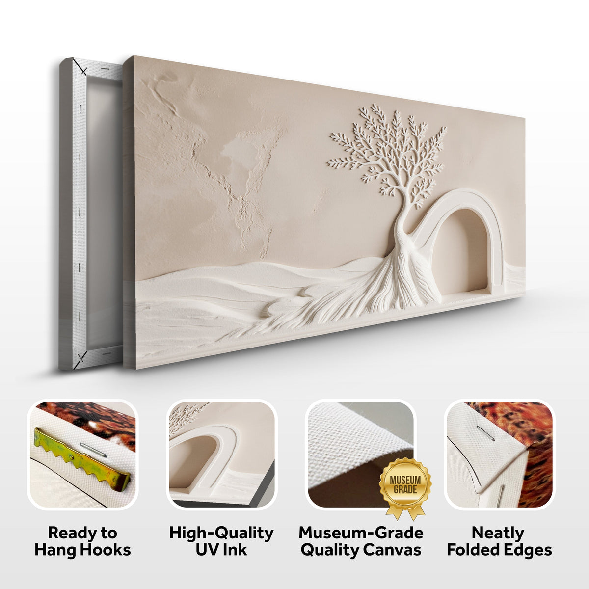 He Is Risen Abstract Canvas Wall Art