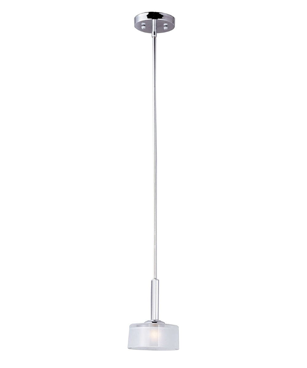 Maxim Elle 7"W 1-Light Xenon Mini Pendant Light Fixture Polished Chrome Finish