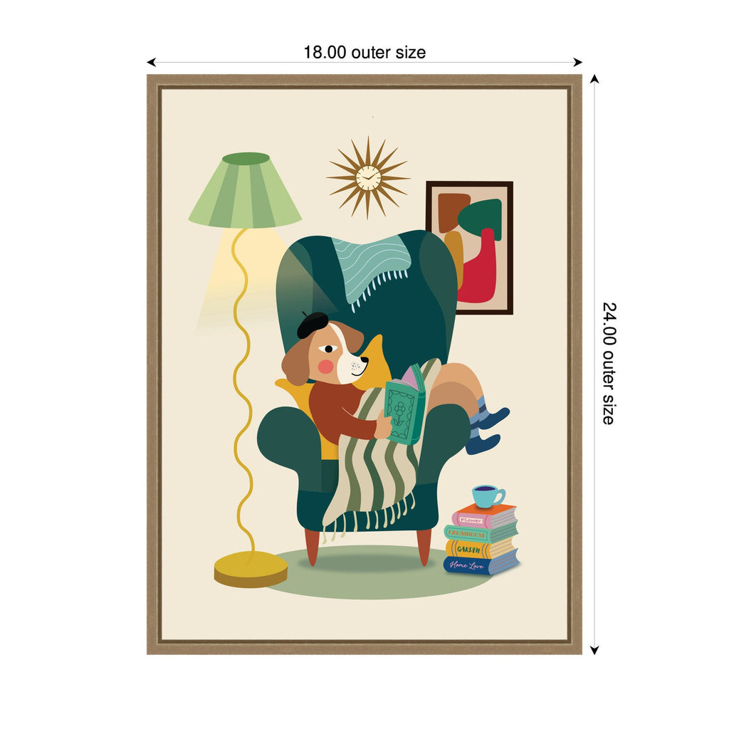 Cozy Moment by Rachel Lee 3 Birdies Studio Framed Canvas Wall Art Print