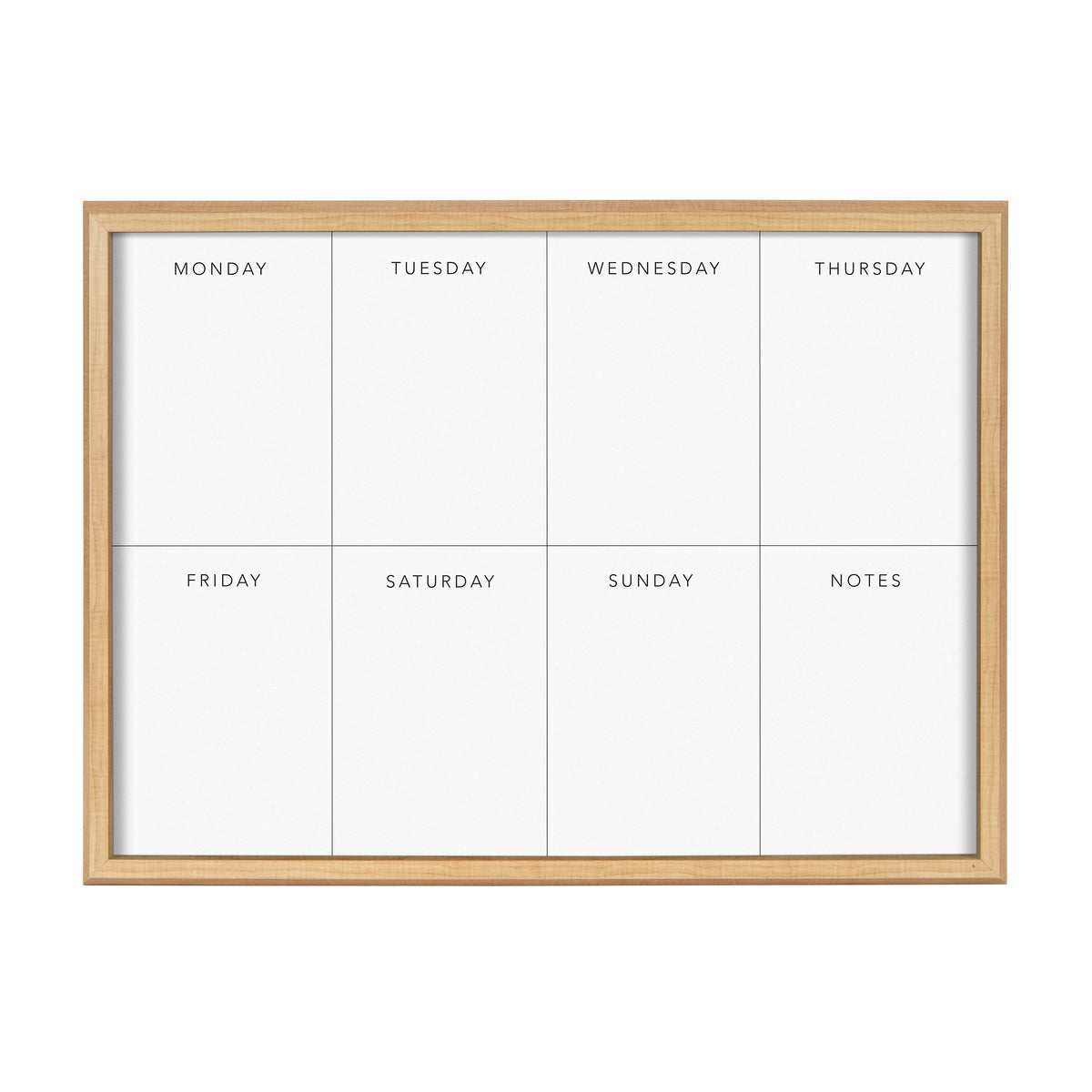 Blake This Week Framed Glass Dry-Erase Weekly Planner by The Creative Bunch Studio