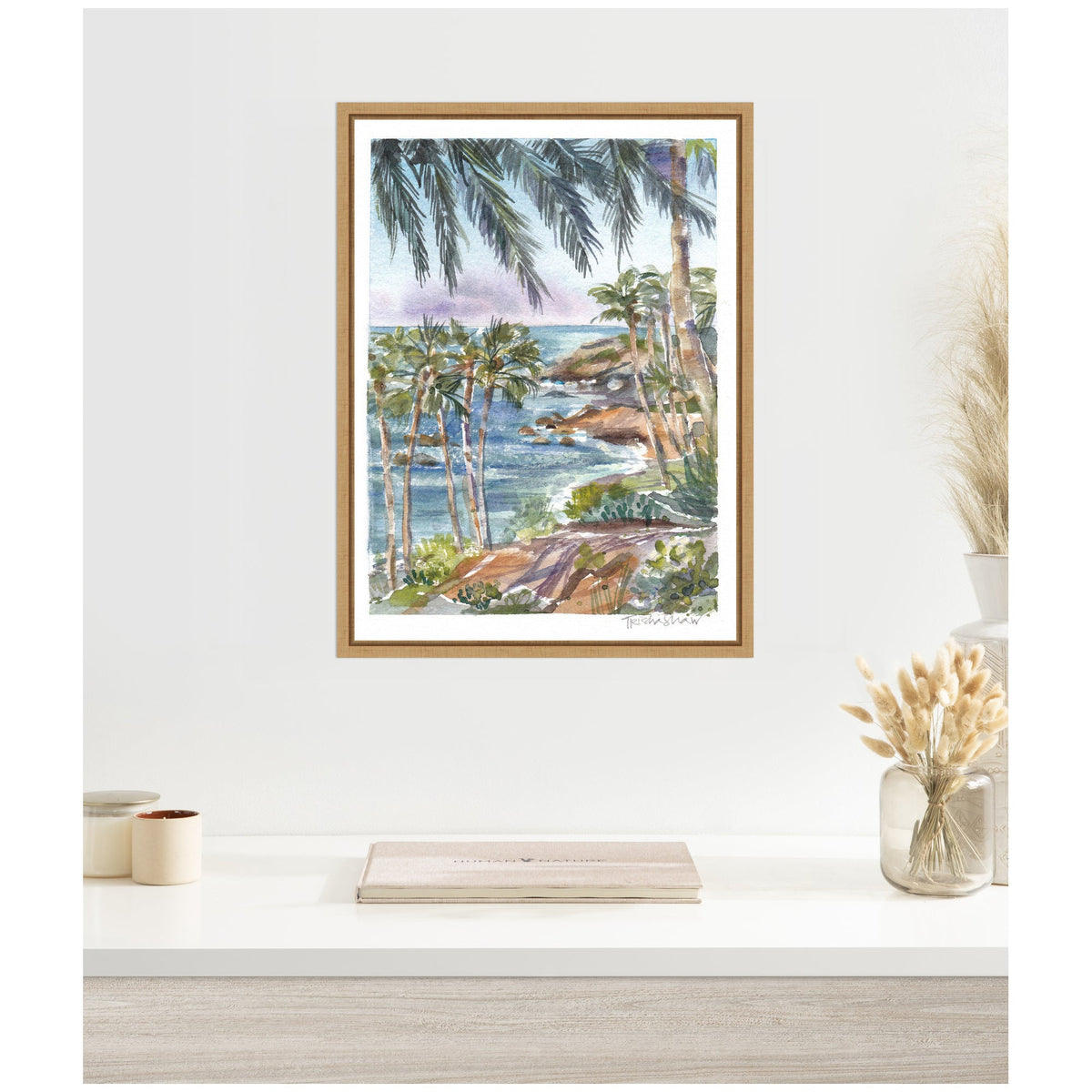 Sylvie Laguna Beach California Scene Framed Canvas by Patricia Shaw