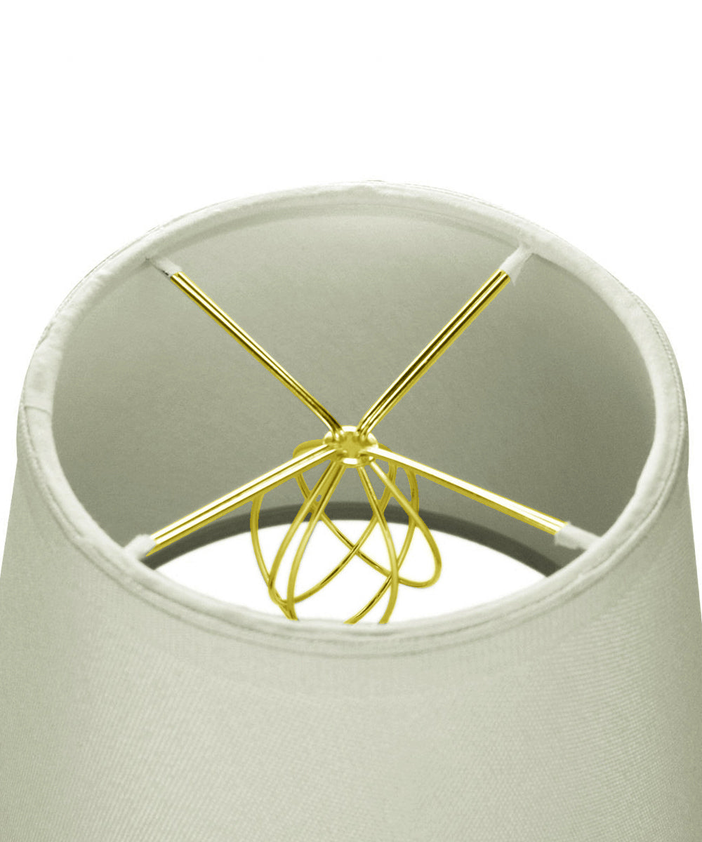 Home Concept Empire Linen Edison Clip-On Lamp Shade Light Oatmeal - 8"W x 7" Slant Height