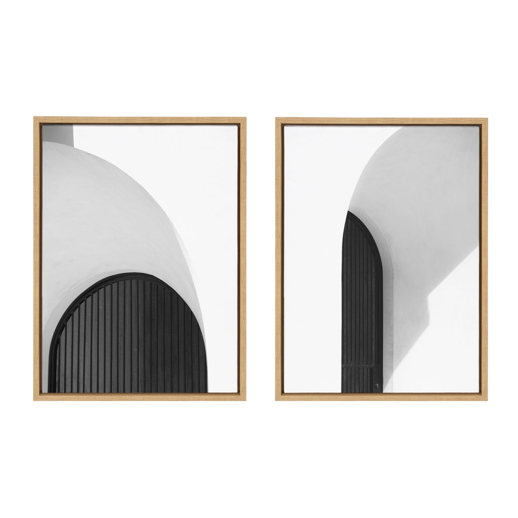 Sylvie Doorway 1 and 2 Framed Canvas Art Set of 2 by Alicia Abla