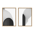 Sylvie Doorway 1 and 2 Framed Canvas Art Set of 2 by Alicia Abla