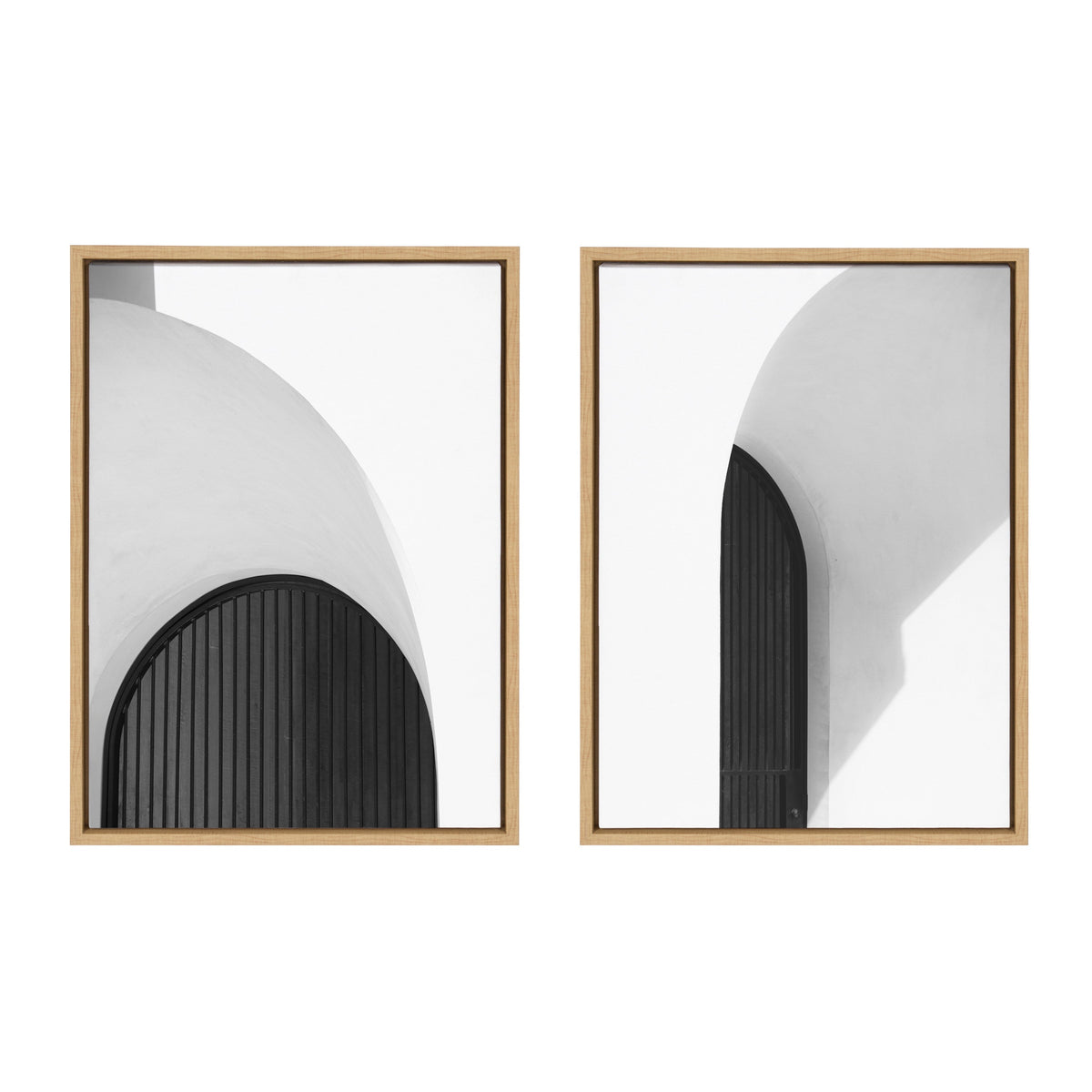 Sylvie Doorway 1 and 2 Framed Canvas Art Set of 2 by Alicia Abla