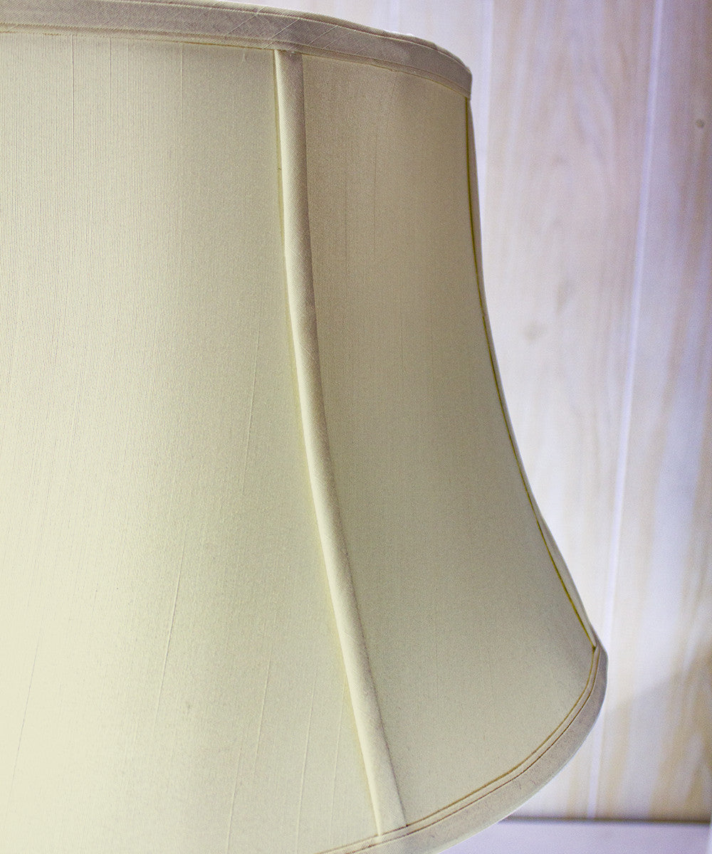 Home Concept Eggshell Floor Shantung Lamp Shade - 19"W x 11" Slant Height