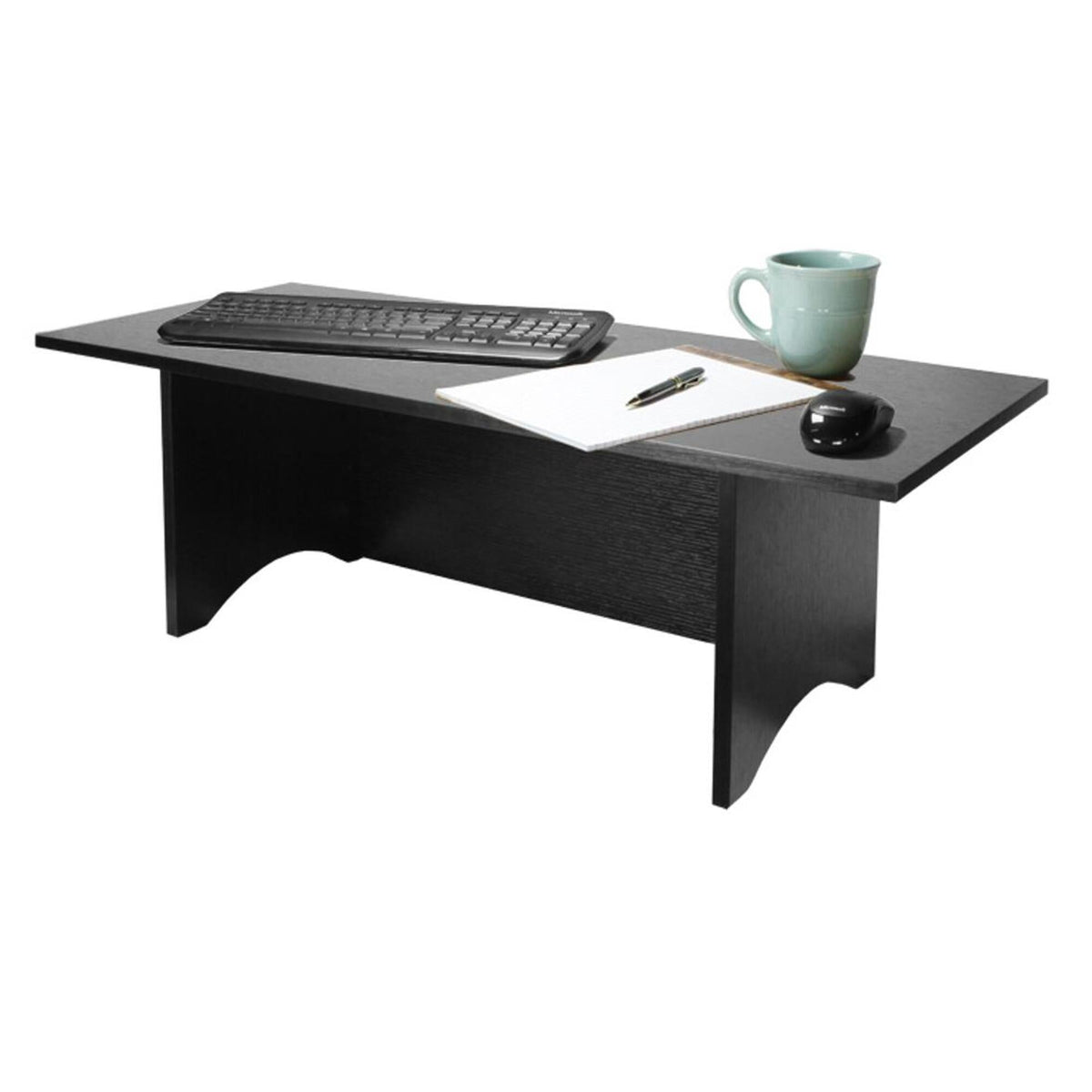 Miracle Desk Portable Standing Desk Converter, Black, 12"H