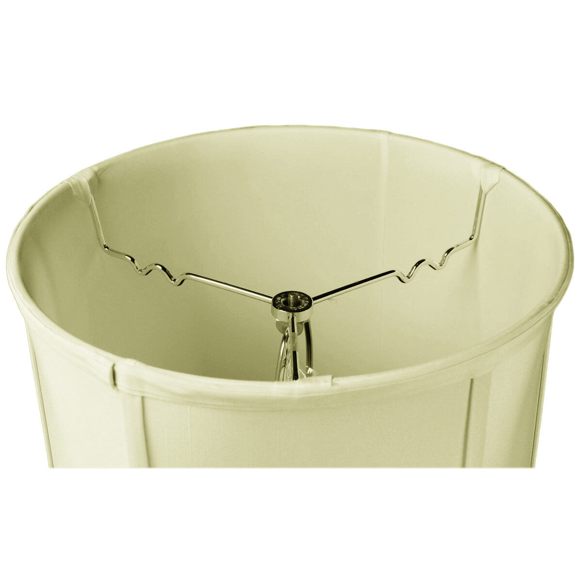 Home Concept Drum Lamp Shade with Piping Eggshell - 14"W x 15" Slant Height