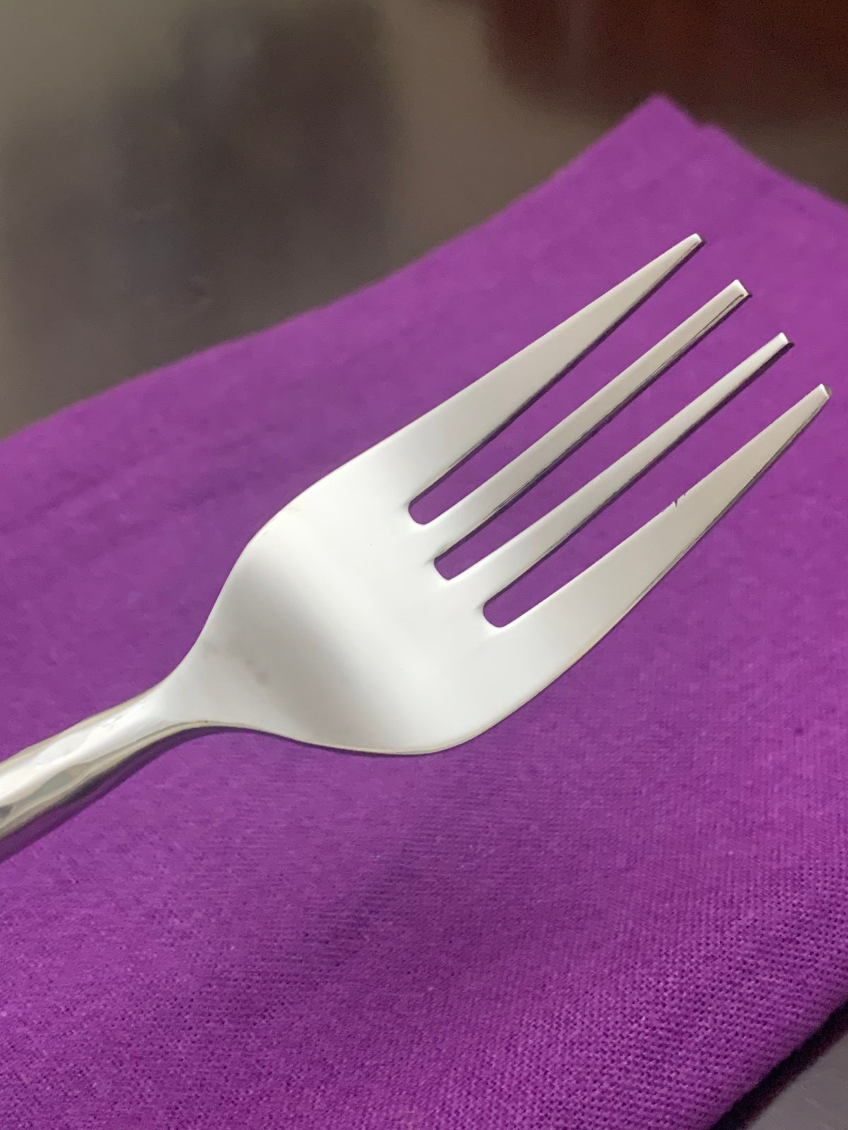 Vibhsa Hammered Silver Flatware Stainless Steel Set of 20