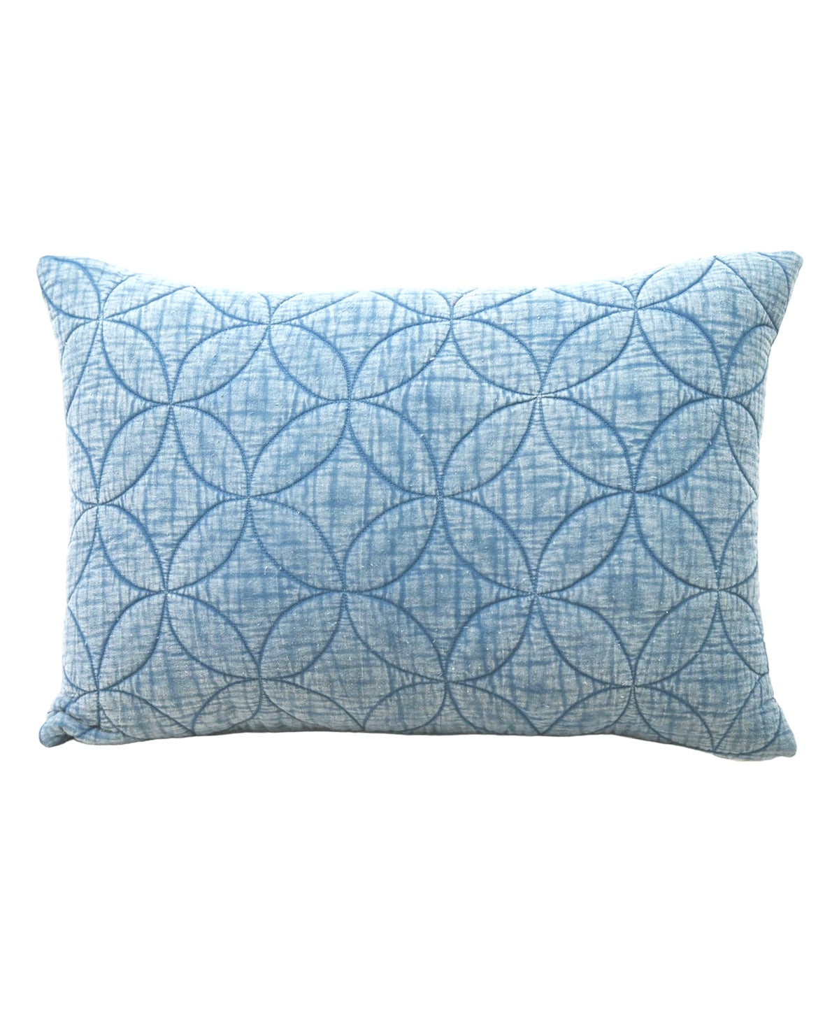 Textured Quilted Pattern Decorative Pillow, 14''X20''