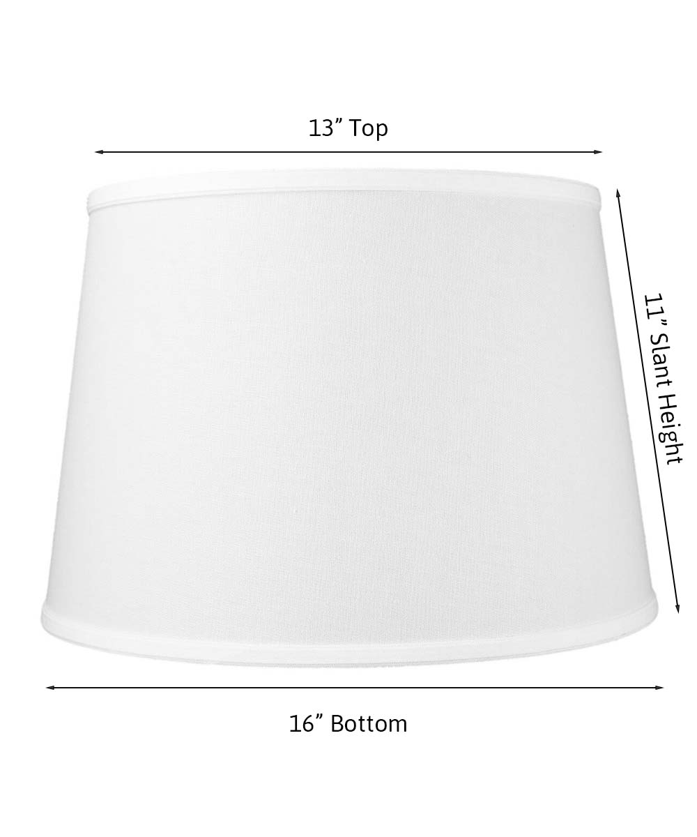 Home Concept White Floor Lamp Shade - 16"W x 11" Slant Height