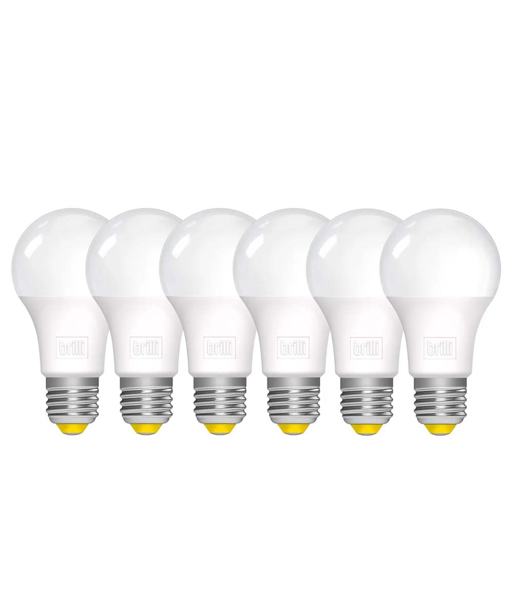 Brilli Wind Down A21 Dimmable LED Light Bulbs, 100W Equivalent, 2700K, 6-Pack