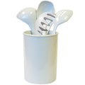 6-Piece Kitchen Utensil Set with Holder, White
