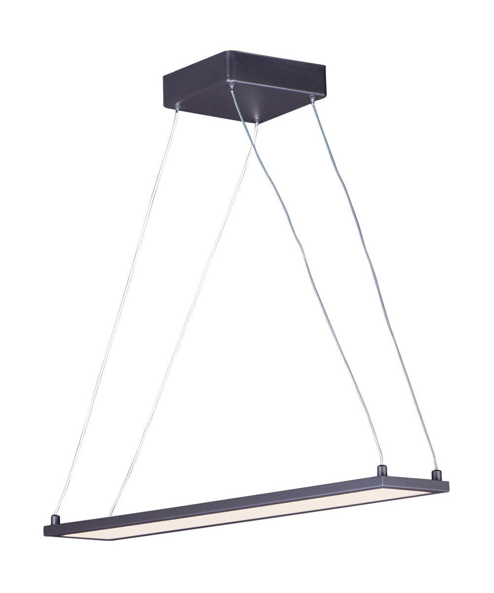 Maxim Wafer 24"L 1-Light LED Island Light Fixture Bronze Finish