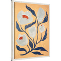 Sylvie Gray Flower Framed Canvas by Emma Daisy