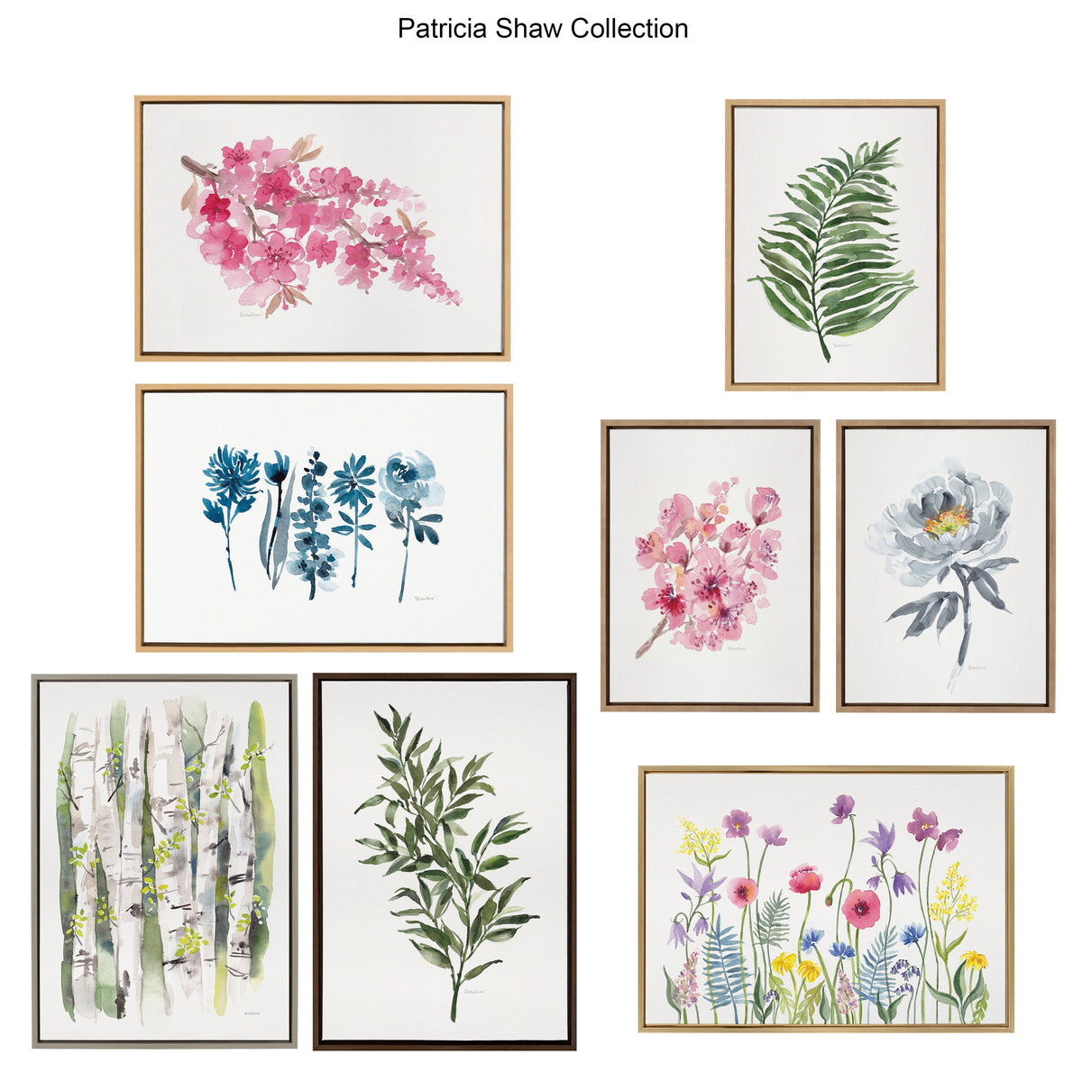 Sylvie Hydrangea Blossom Bud Framed Canvas by Patricia Shaw