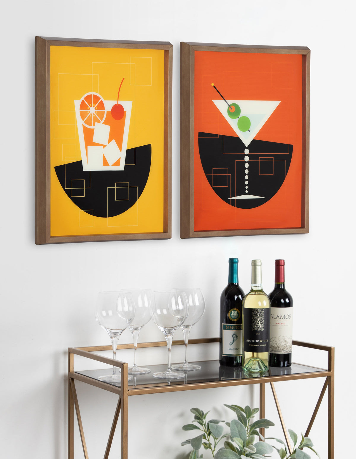 Blake Old Fashioned Framed Printed Art by Amber Leaders Designs