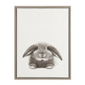 Sylvie Rabbit Framed Canvas by Simon Te of Tai Prints