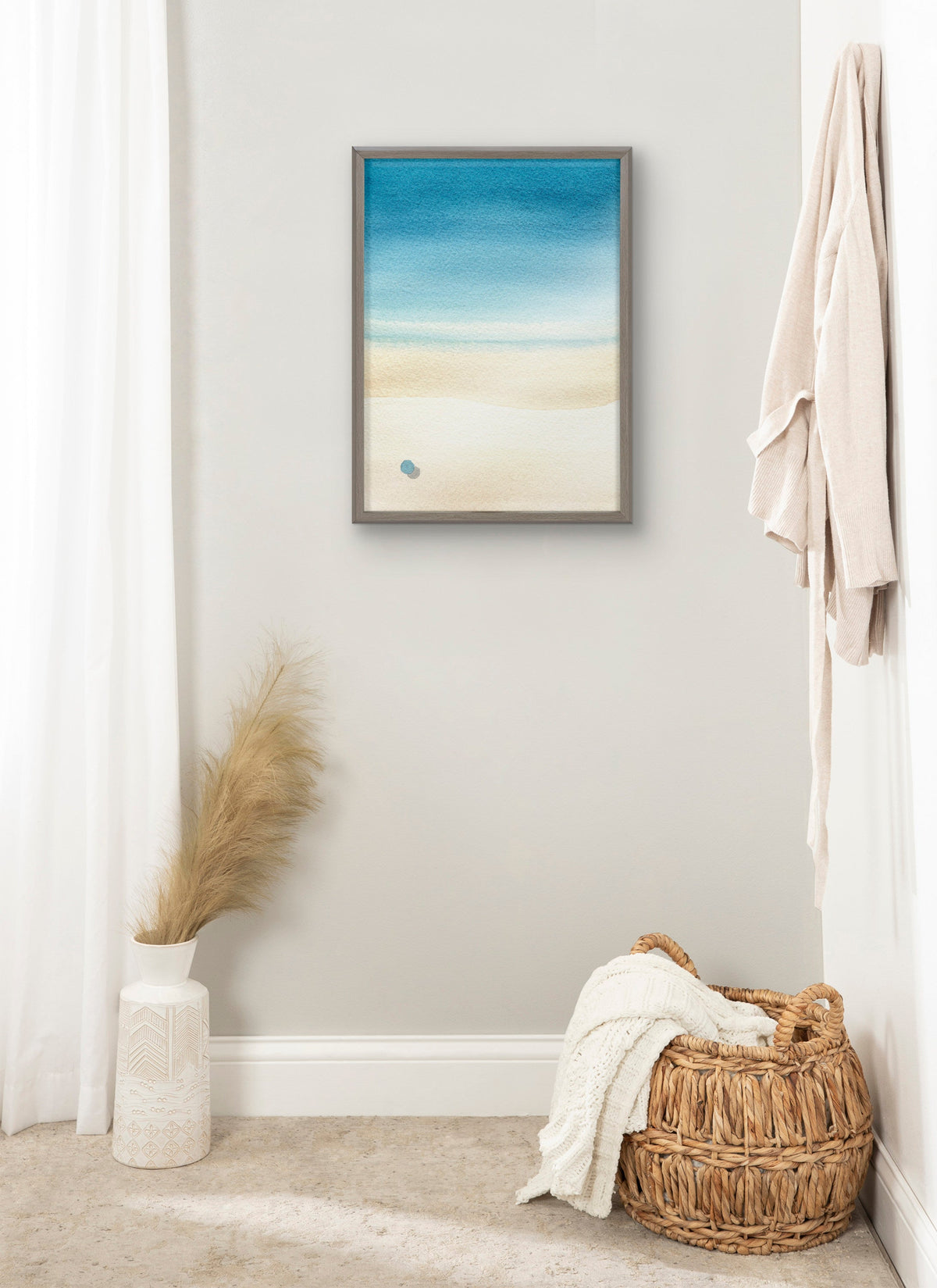Blake Calm Morning Framed Printed Glass by Janet Meinke-Lau