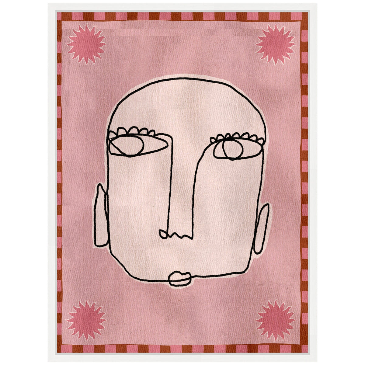 Sylvie Under The Sun 1 Framed Canvas by Shatha Al Dafai